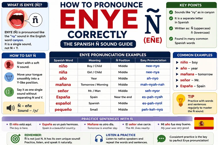 How to Pronounce Enye Correctly